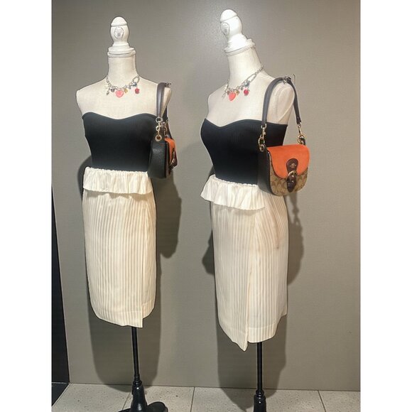 Coach Kleo 17 Bag C5691 Orange Suede Signature Canvas Convertible Handbag Fall - Picture 2 of 11